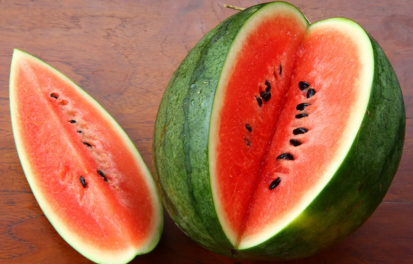 Photo wallpaper watermelon, berry, piece, ripe, slice, water melon