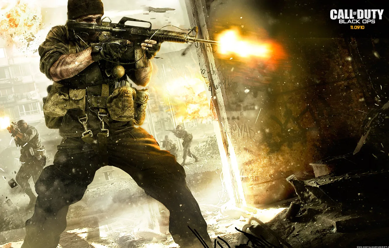 Photo wallpaper Call of Duty, game, awesome, Black Ops