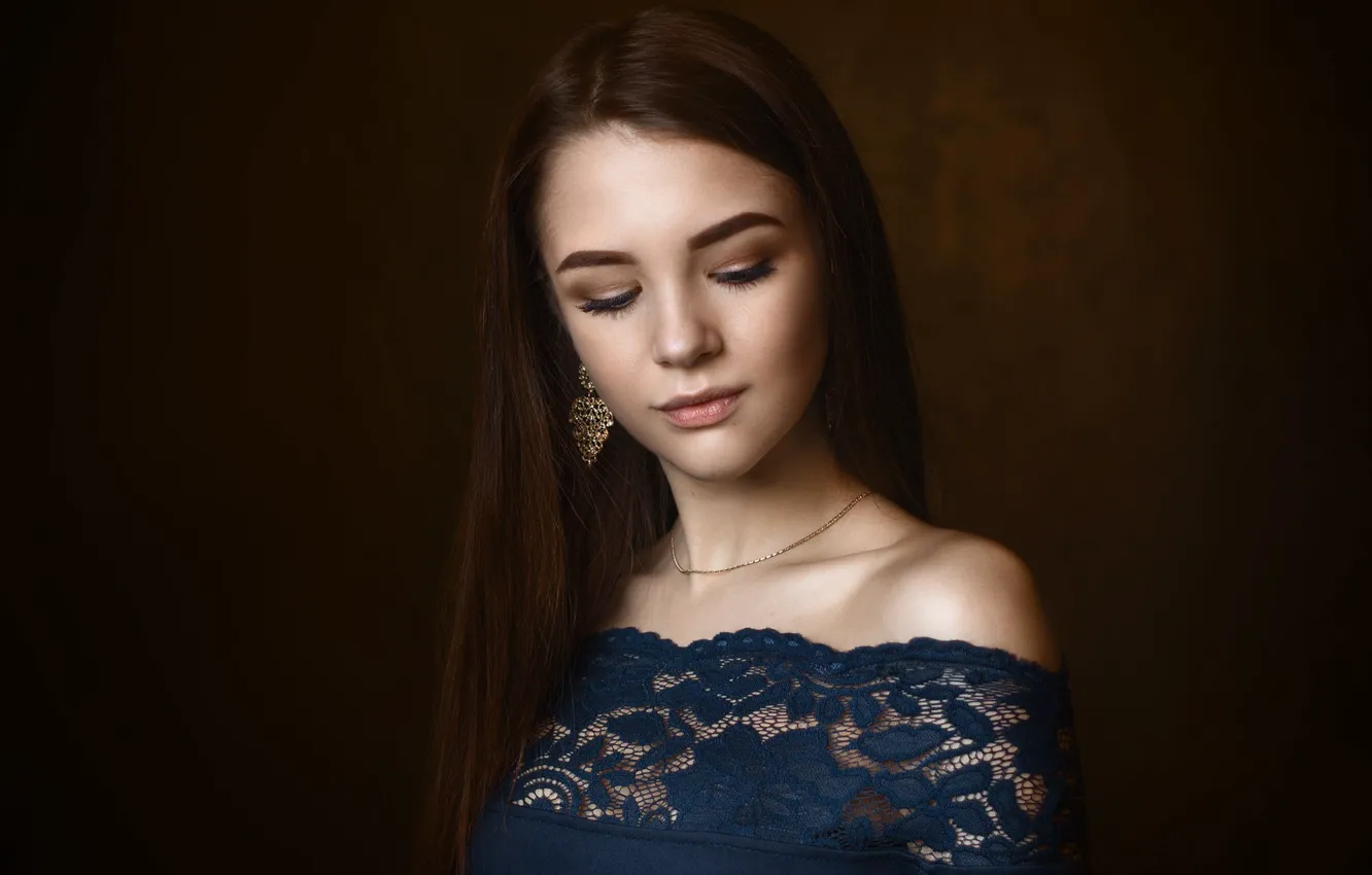 Photo wallpaper portrait, makeup, sponge, Albert Forest, Alena Banks