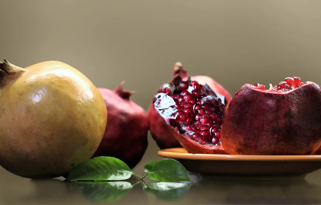 Photo wallpaper background, fruit, garnet