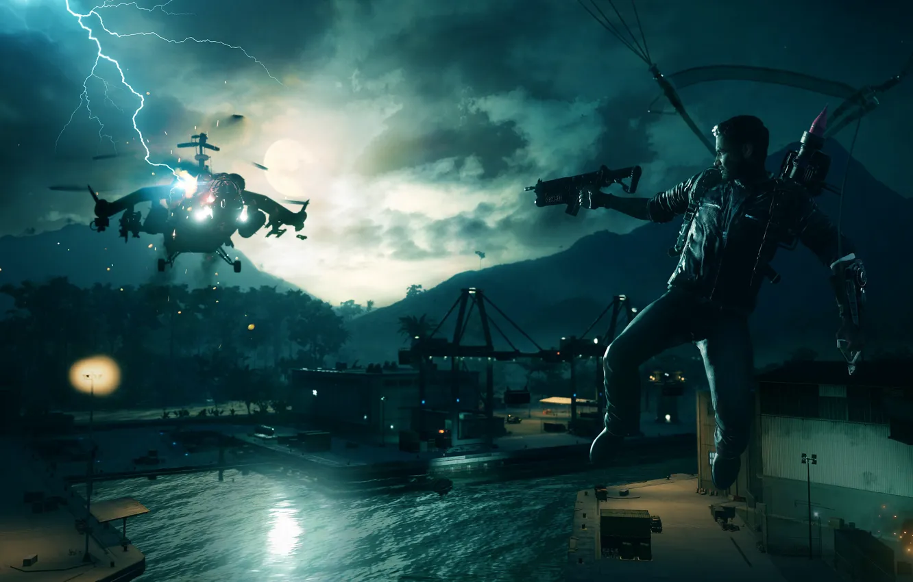 Photo wallpaper Microsoft, game, Just Cause 4