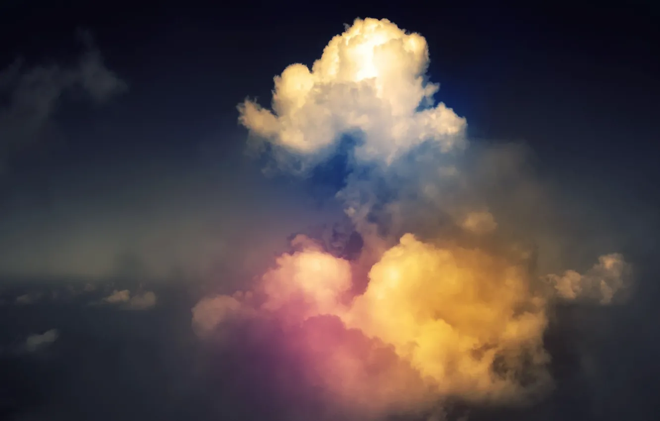 Photo wallpaper the sky, clouds, color