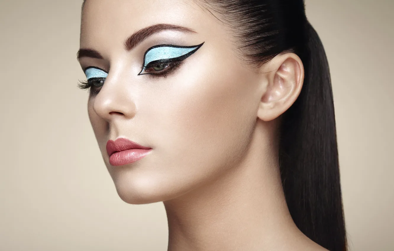 Photo wallpaper girl, style, makeup, Oleg Gekman
