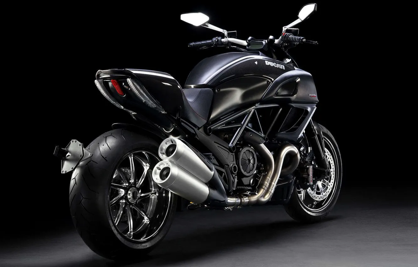 Photo wallpaper black, Moto, back, Ducati, AMG, exclusive, WANT, Diavel