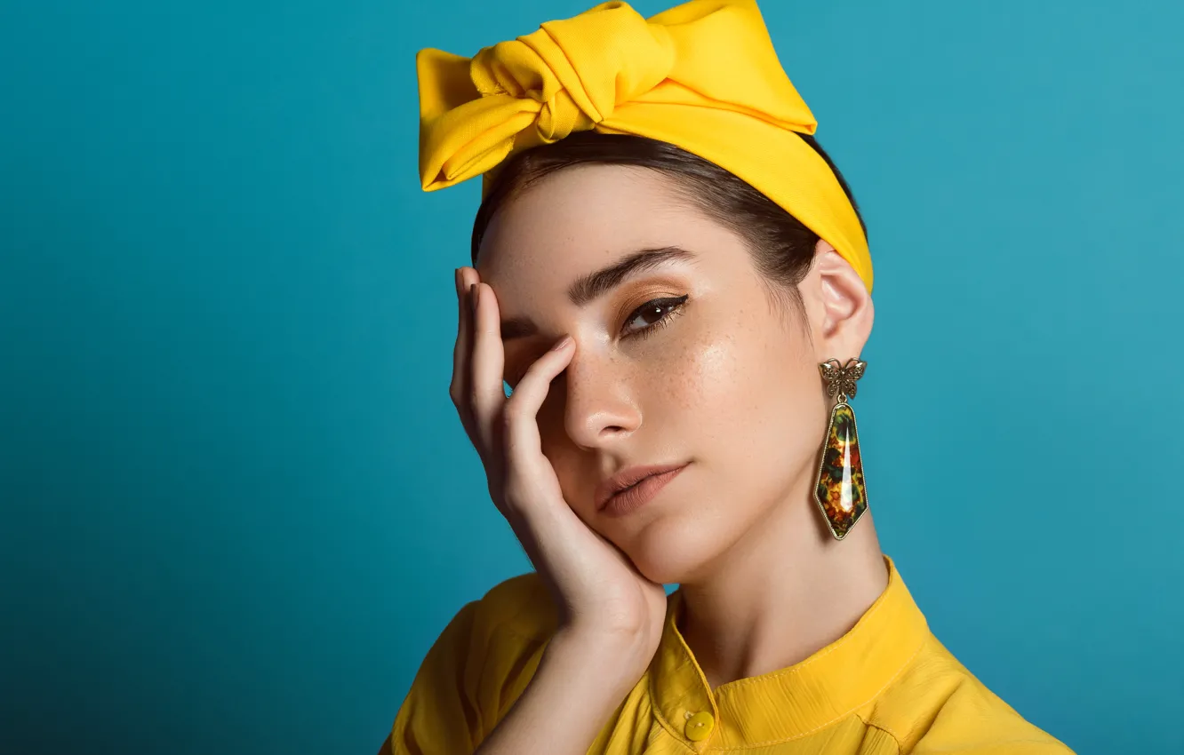 Photo wallpaper girl, pose, portrait, Belen Katester