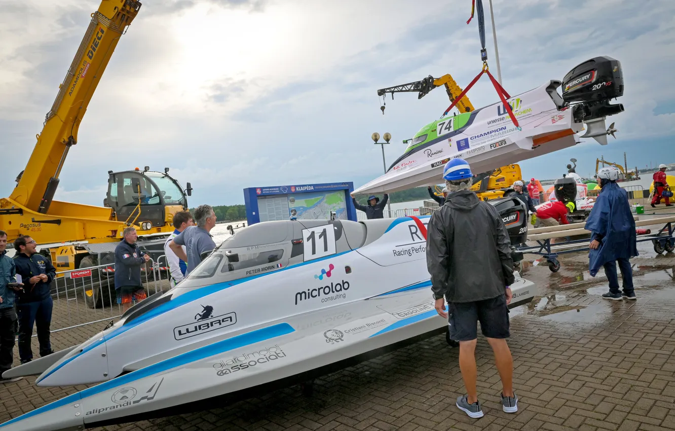 Photo wallpaper speed, boats, races