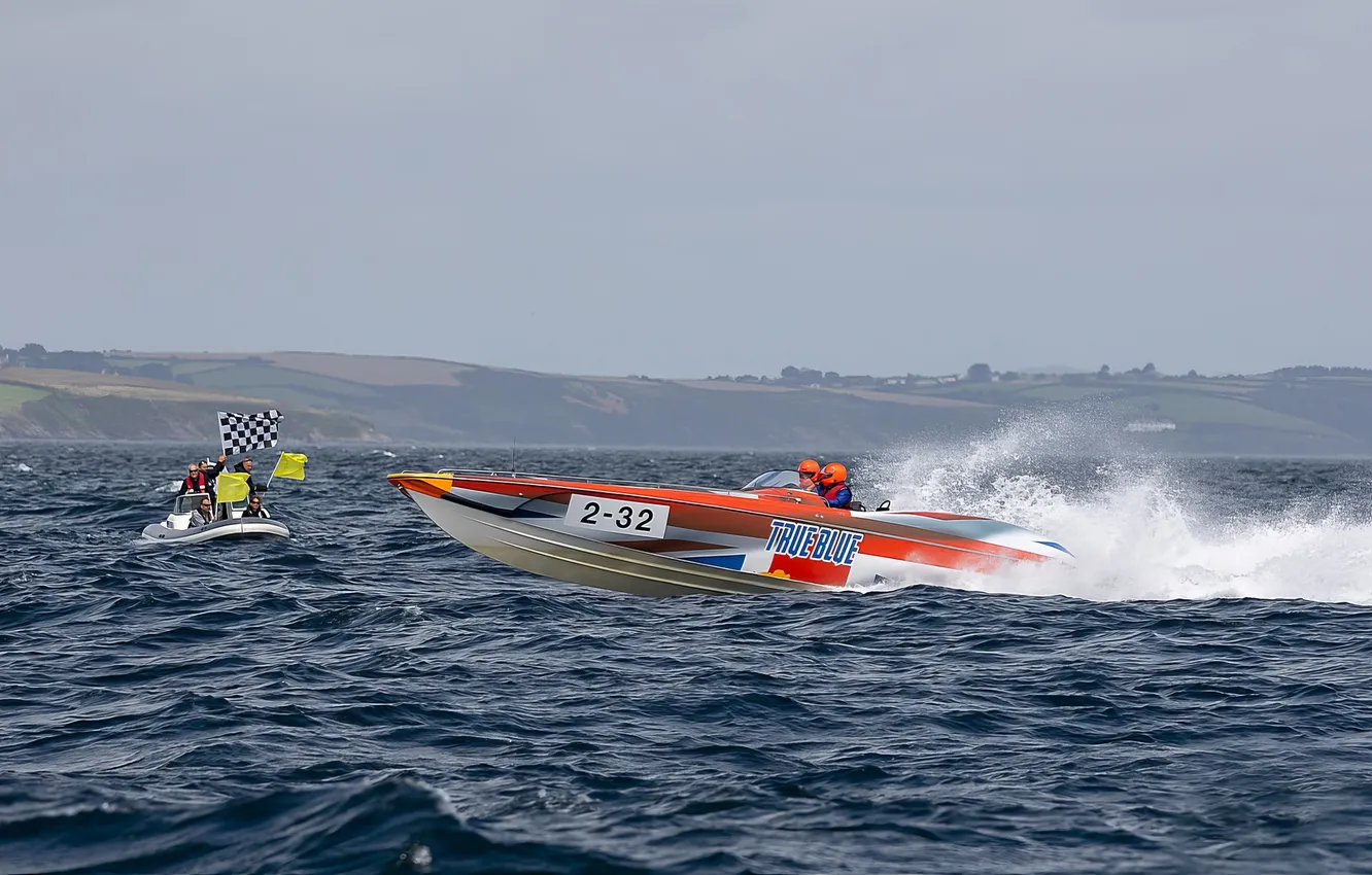 Photo wallpaper race, boat, speed