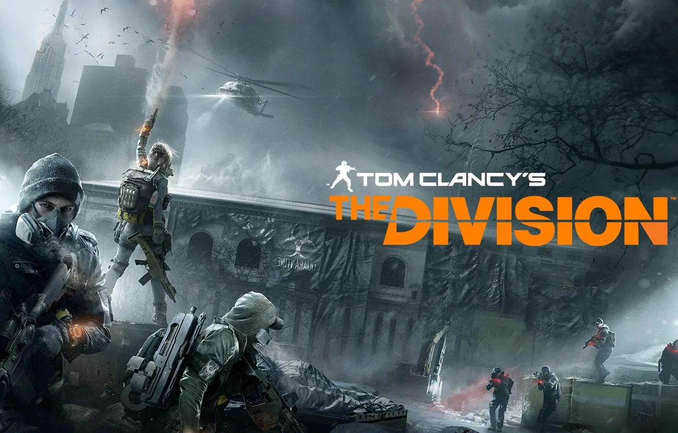 Photo wallpaper winter, snow, weapons, the game, building, soldiers, game, Ubisoft