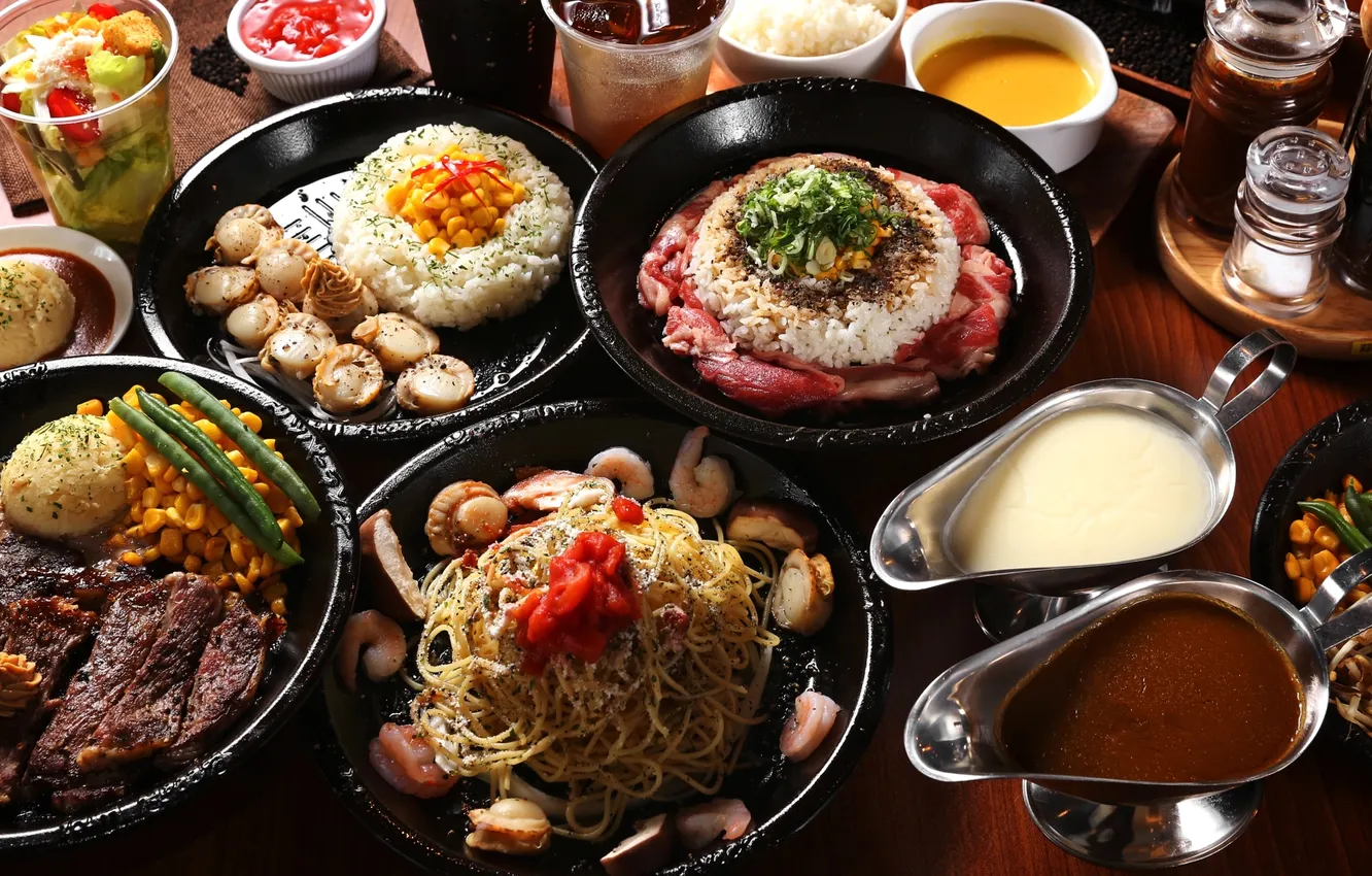 Photo wallpaper figure, sauce, dish, Japanese cuisine, noodles