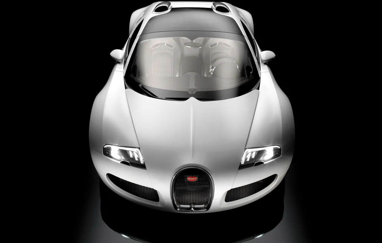 Photo wallpaper white, black, Bugatti