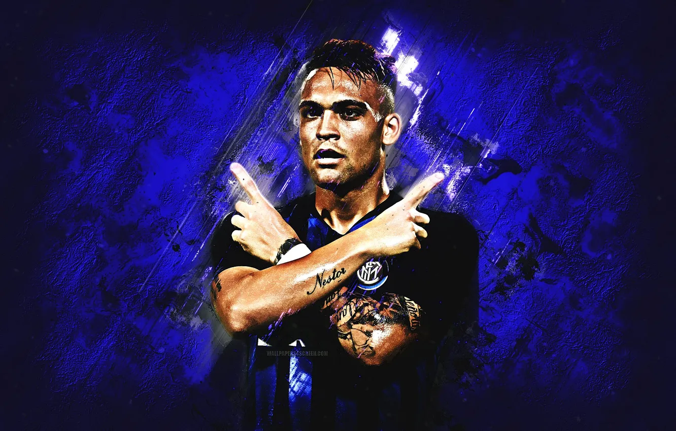 Photo wallpaper Inter, captain, Inter Milan, Argentine, Lautaro Martinez, Lautaro