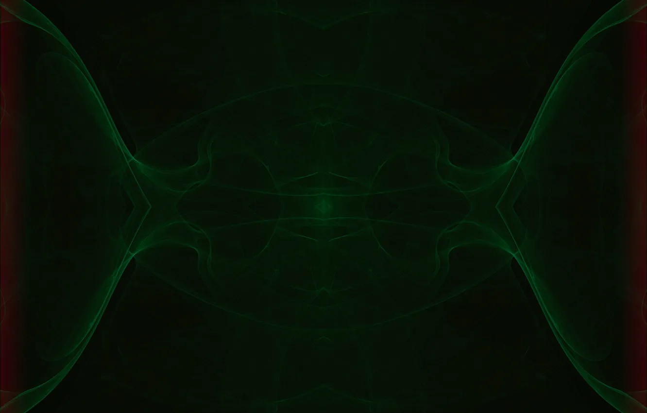 Photo wallpaper line, green, backlight