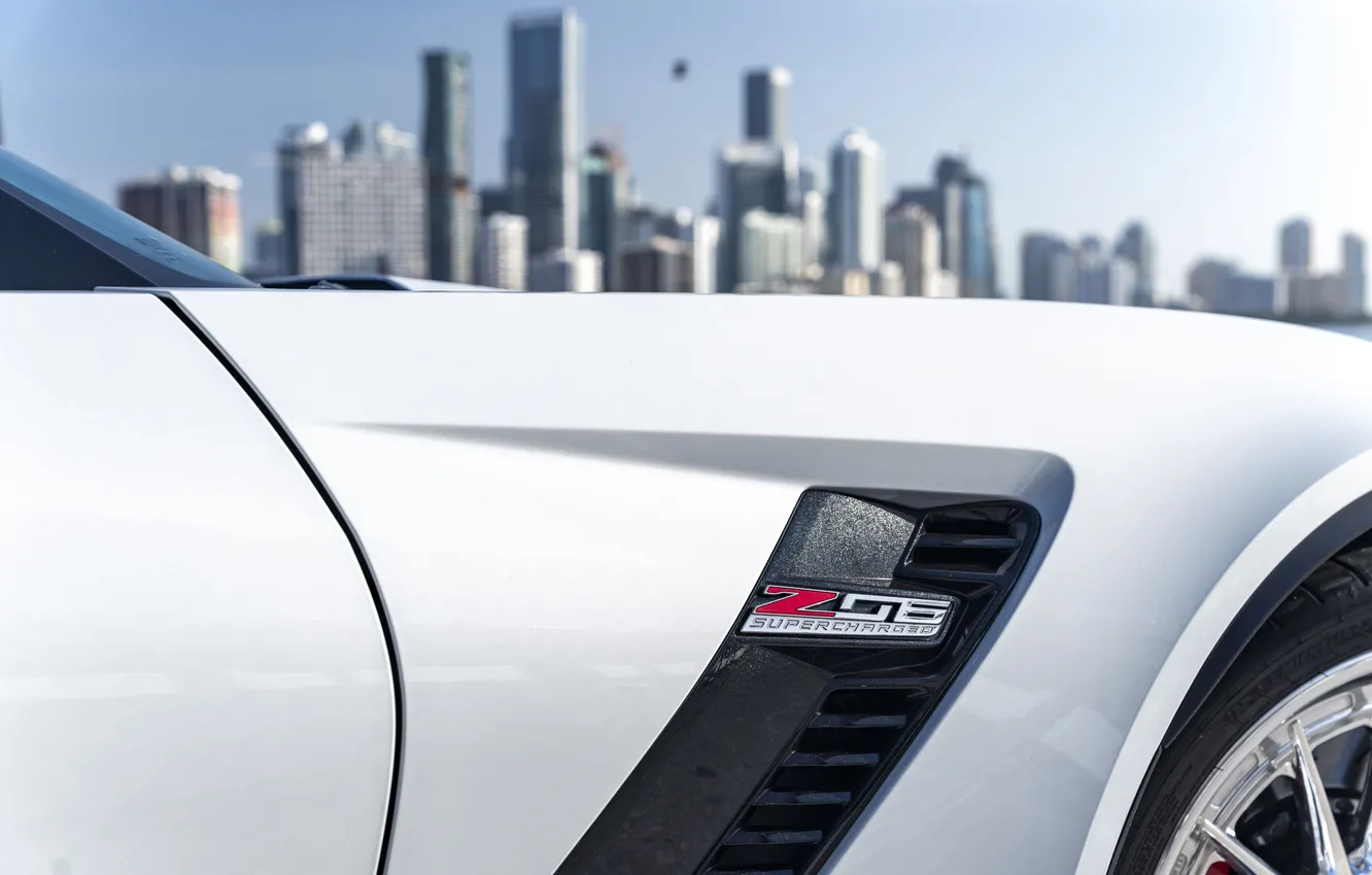 Photo wallpaper car, Z06, wallpaper, Supercar, Chevy Corvette