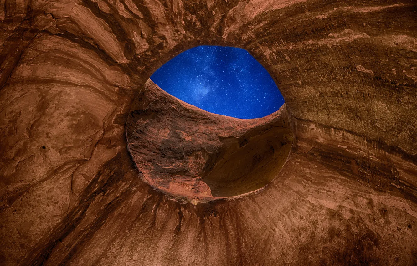 Photo wallpaper space, universe, rock, sky, Galaxy, stargate, stars, pathway