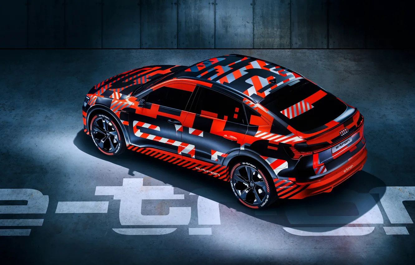 Photo wallpaper Audi, Audi, the concept, crossover, electric, 2019, Audi e-tron Sportback prototype