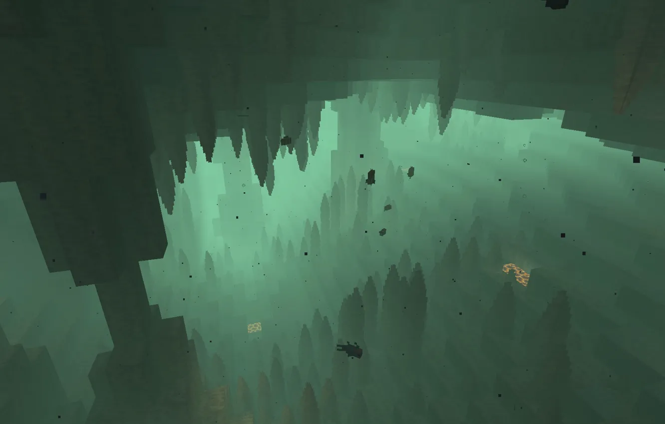 Photo wallpaper the game, underwater, minecraft, minecraft, swamp