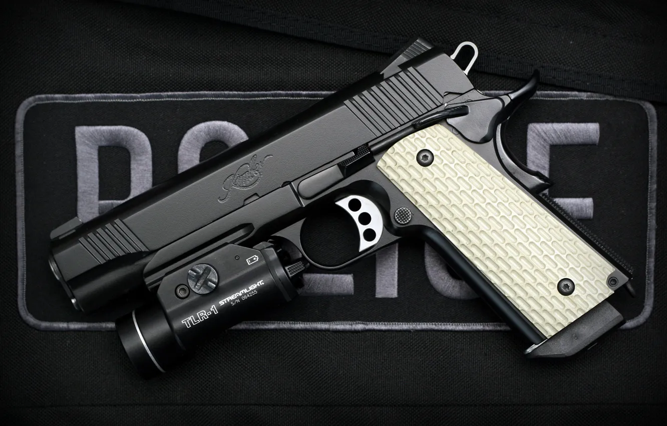 Photo wallpaper gun, semi-automatic, Kimber Warrior