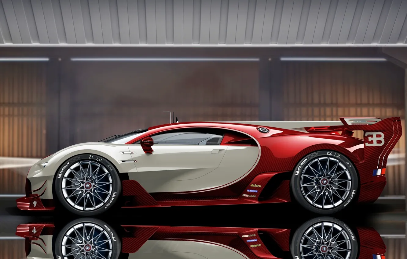 Photo wallpaper reflection, Bugatti, Veyron, Bugatti Veyron, hypercar, sports car, The Bugatti Veyron EB 16.4