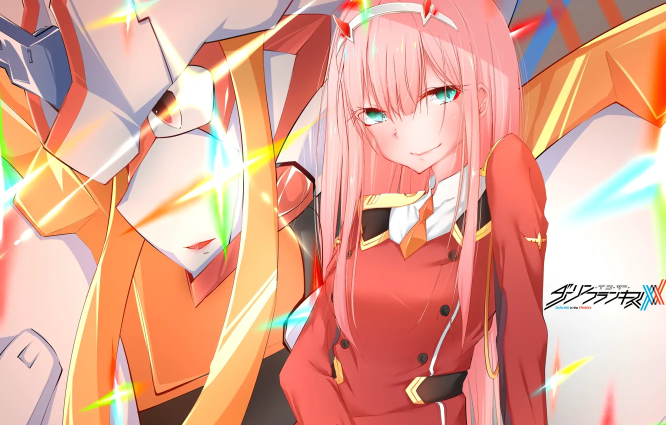 Photo wallpaper girl, Shine, 002, Darling In The Frankxx, Cute in France, Zero Two, Franks, Strelitzia