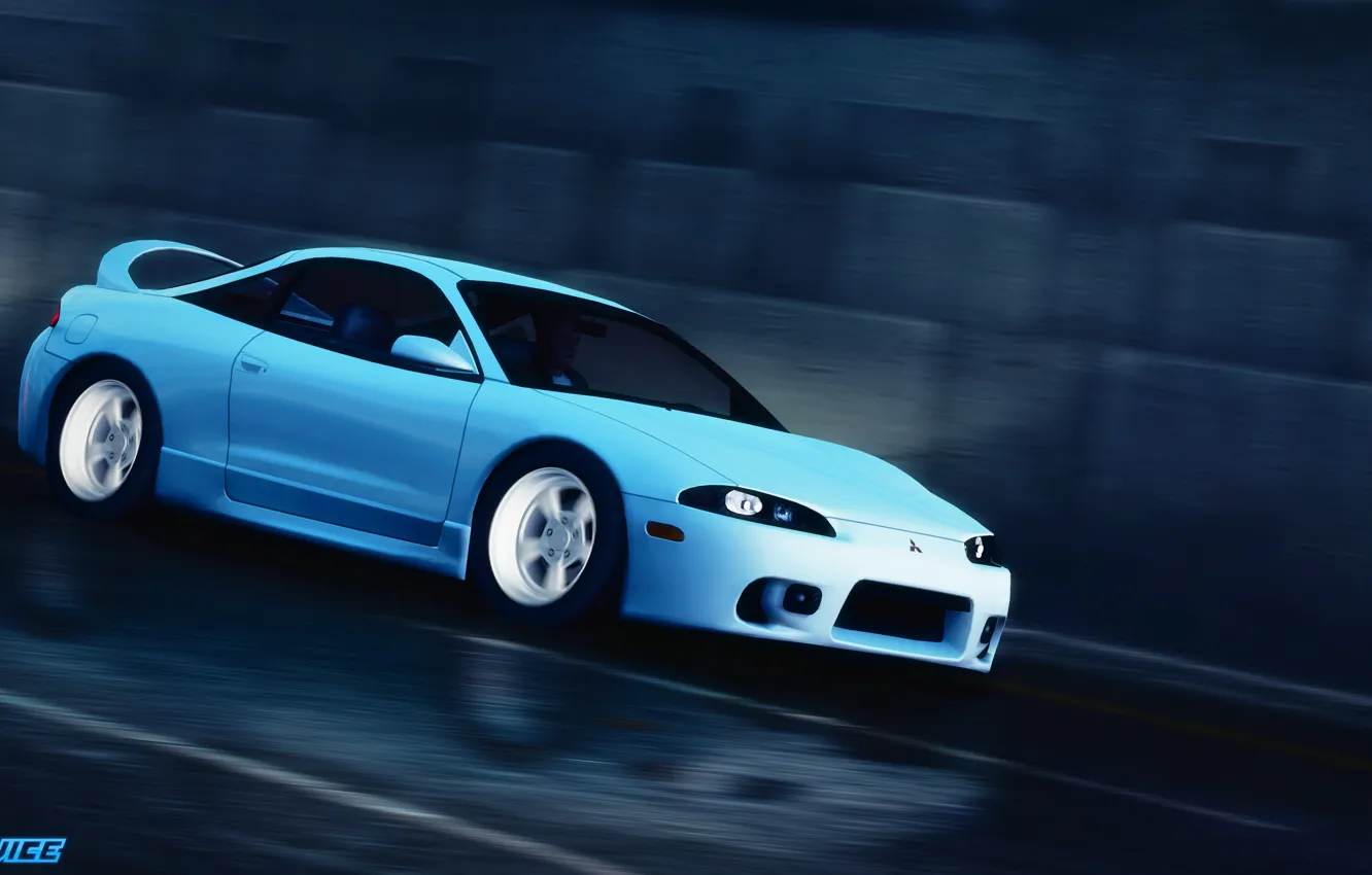 Photo wallpaper Photoshop, Need for Speed world, Mitsubishi Eclipce