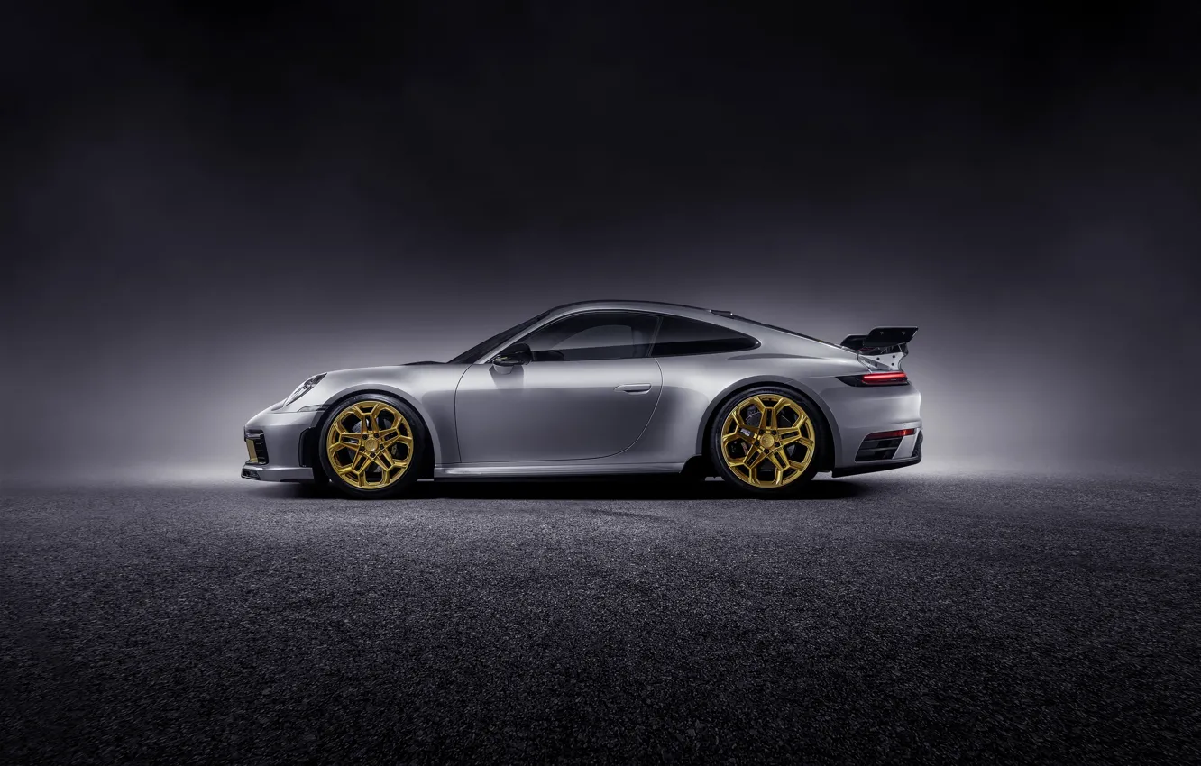 Photo wallpaper 911, Porsche, side view, Carrera, TechArt, 992, 2019