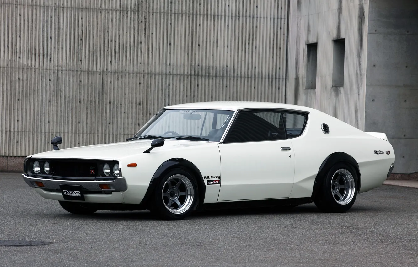 Photo wallpaper auto, retro, Wallpaper, wallpaper, Nissan, classic, skyline, 1974