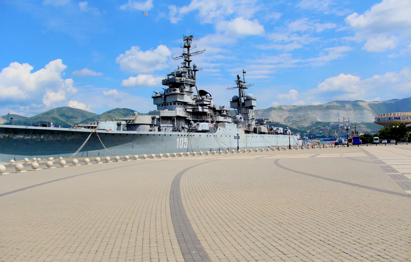 Photo wallpaper ship, military equipment, Novorossiysk