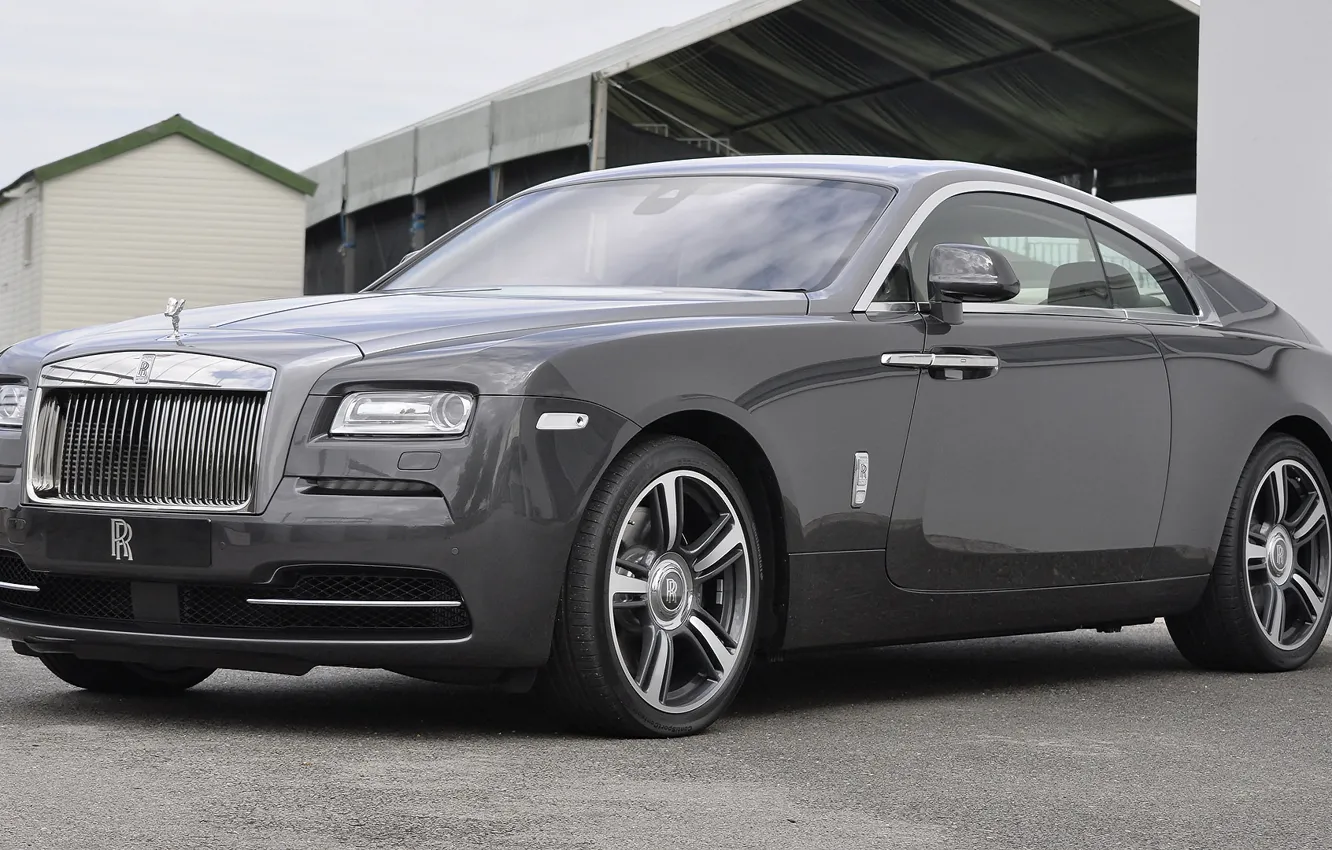 Photo wallpaper Rolls-Royce, gray, Wraith