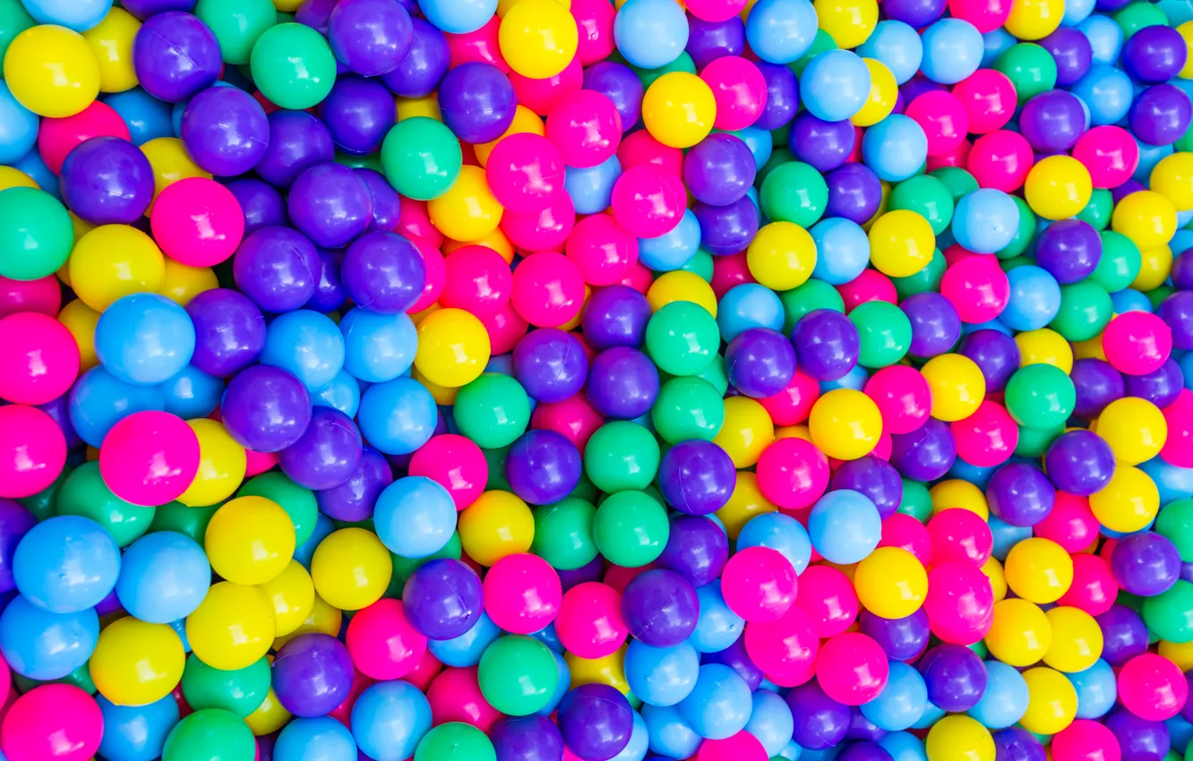 Photo wallpaper balls, background, balls, bright, colored, colors, colorful, rainbow