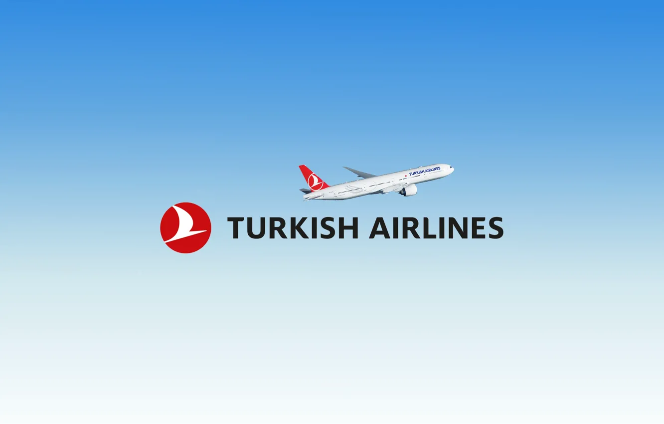 Photo wallpaper Boeing, logo, plane, aviation, Turkey, Airbus, Turkish airlines