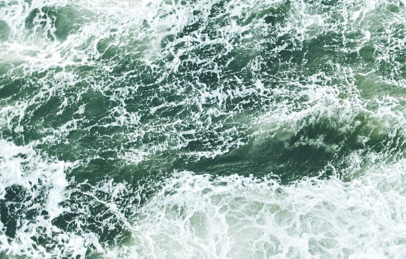 Photo wallpaper sea, wave, foam, the ocean, element