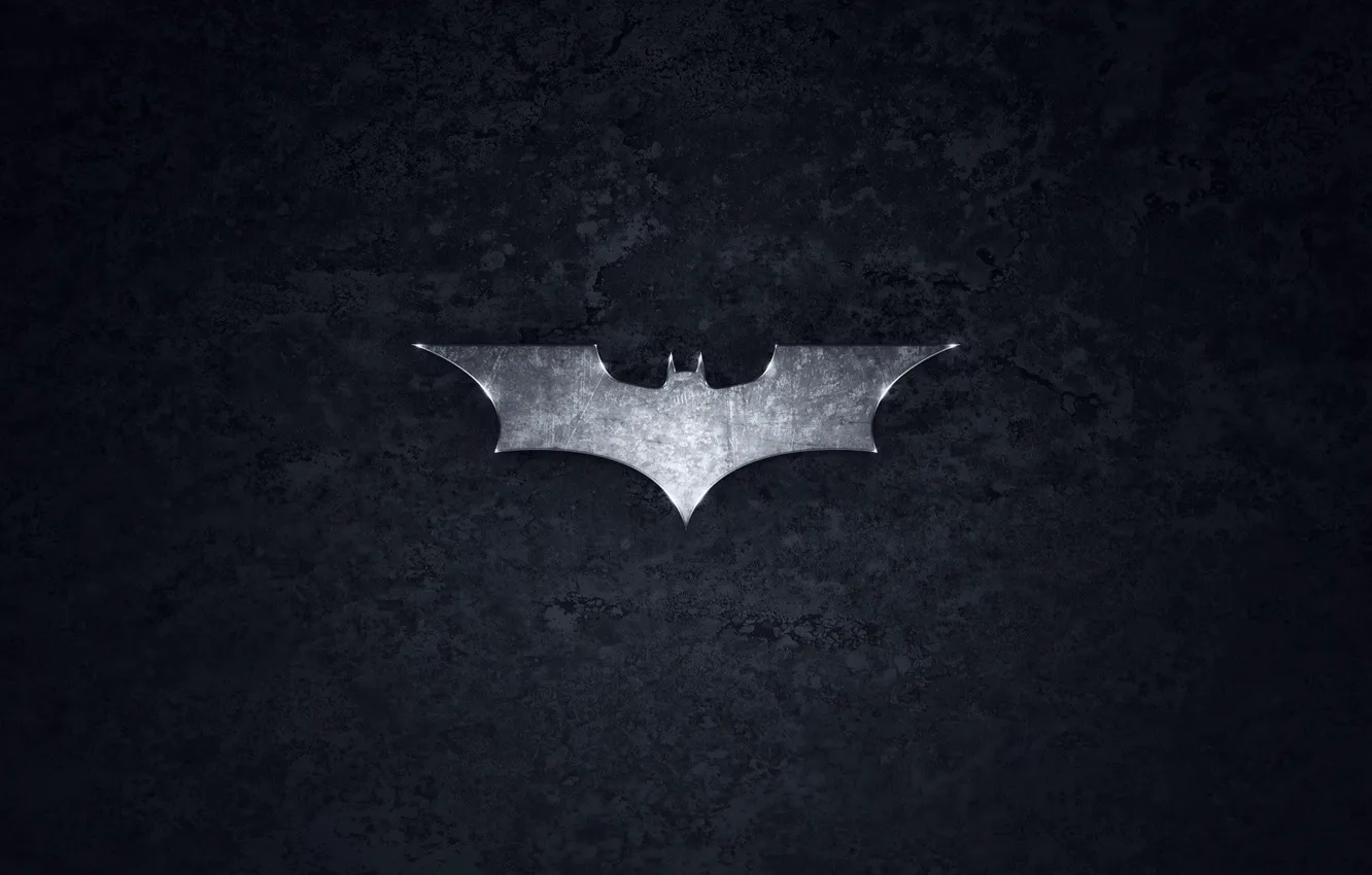 Photo wallpaper grey, Batman, logo