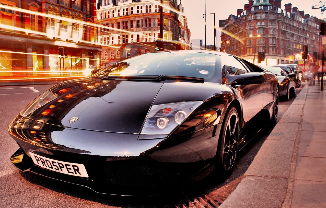 Photo wallpaper car, Lamborghini, vehicle, Long, Exposure