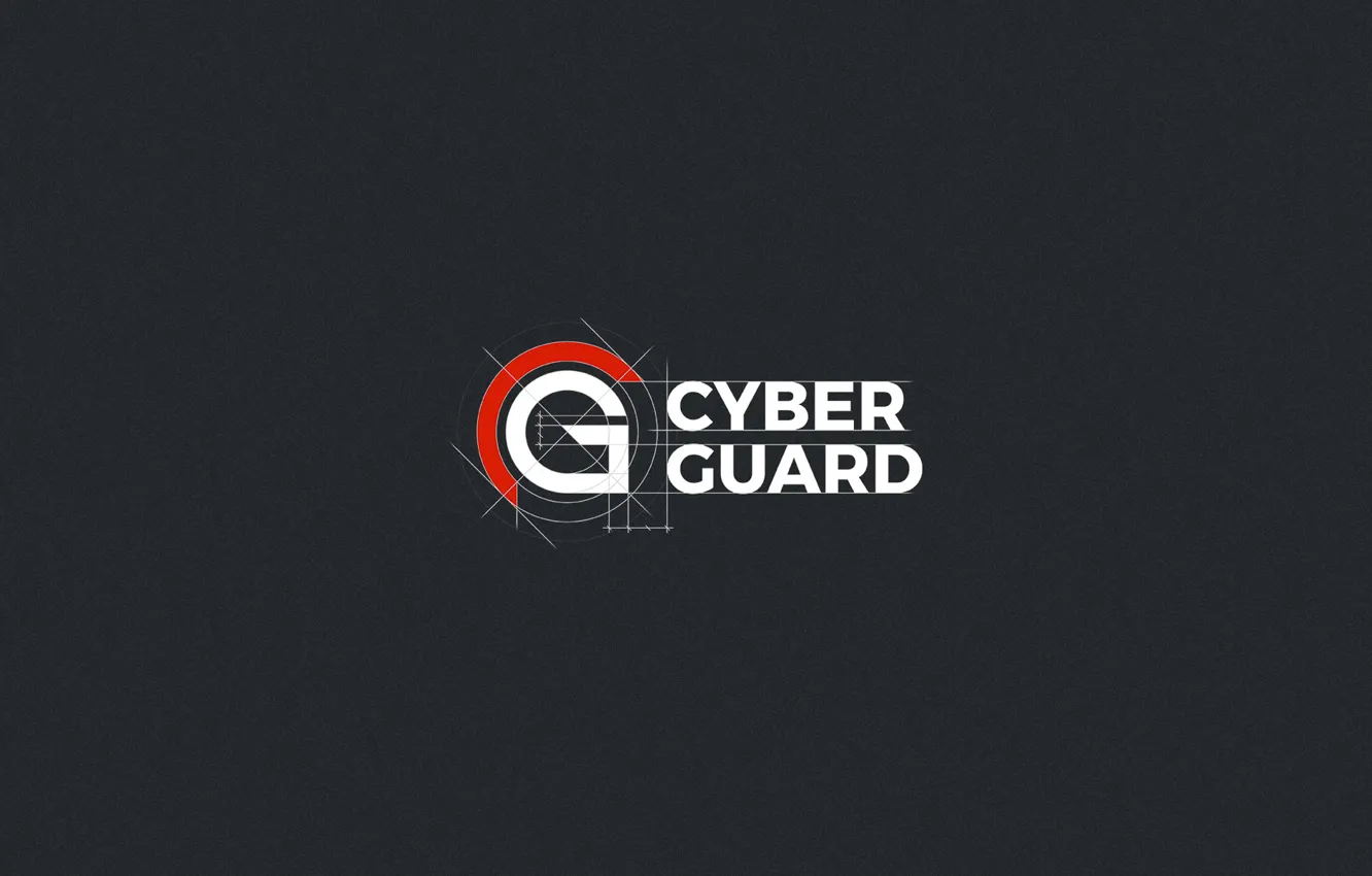 Photo wallpaper minimalism, Logo, minimalism, Logo, Cyber Guard, Protection, Protect, CyberGuard
