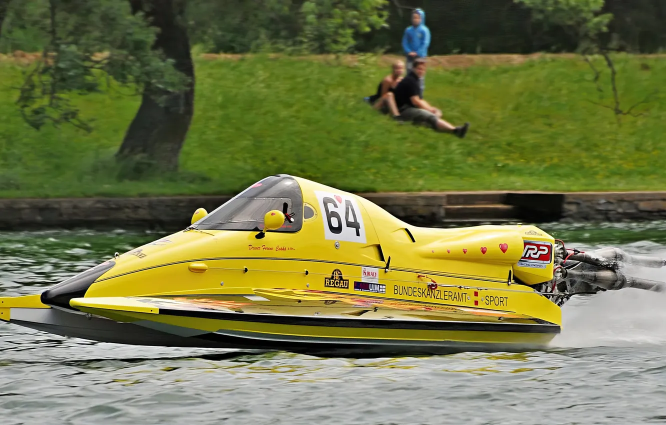 Photo wallpaper race, boat, speed