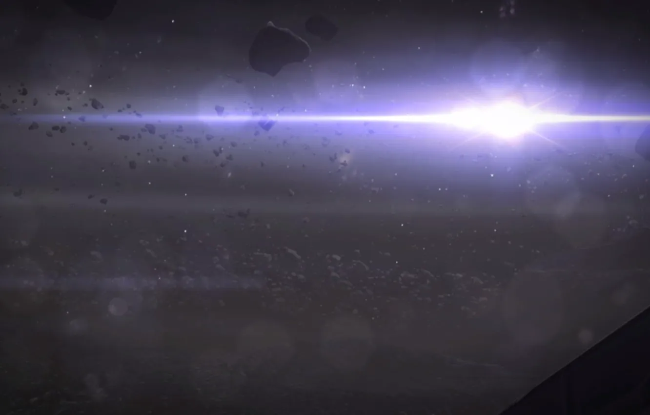 Photo wallpaper the sun, space, light, mass effect, Kamet