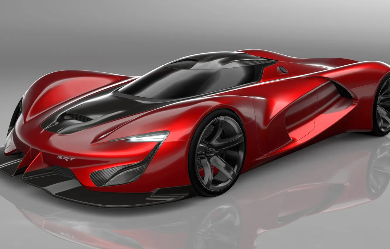 Photo wallpaper Concept, red, Vision, Supercar, Gran Turismo, SRT Tomahawk