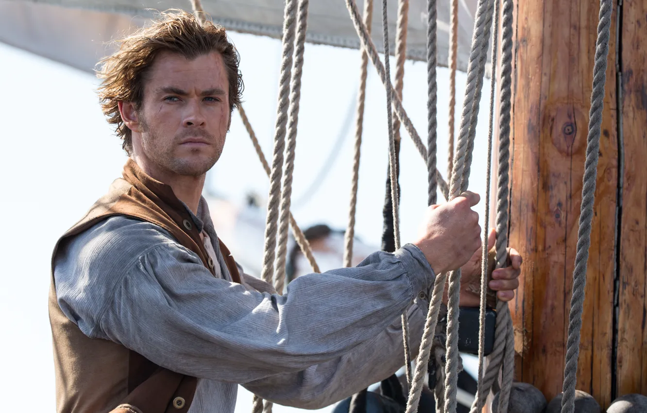 Photo wallpaper rope, rope, the cable, Chris Hemsworth, Chris Hemsworth, ship, In the Heart of the Sea, …