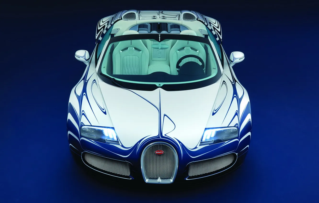 Photo wallpaper Bugatti, Veyron, Grand Sport, porcelain, white gold, L Or Blanc