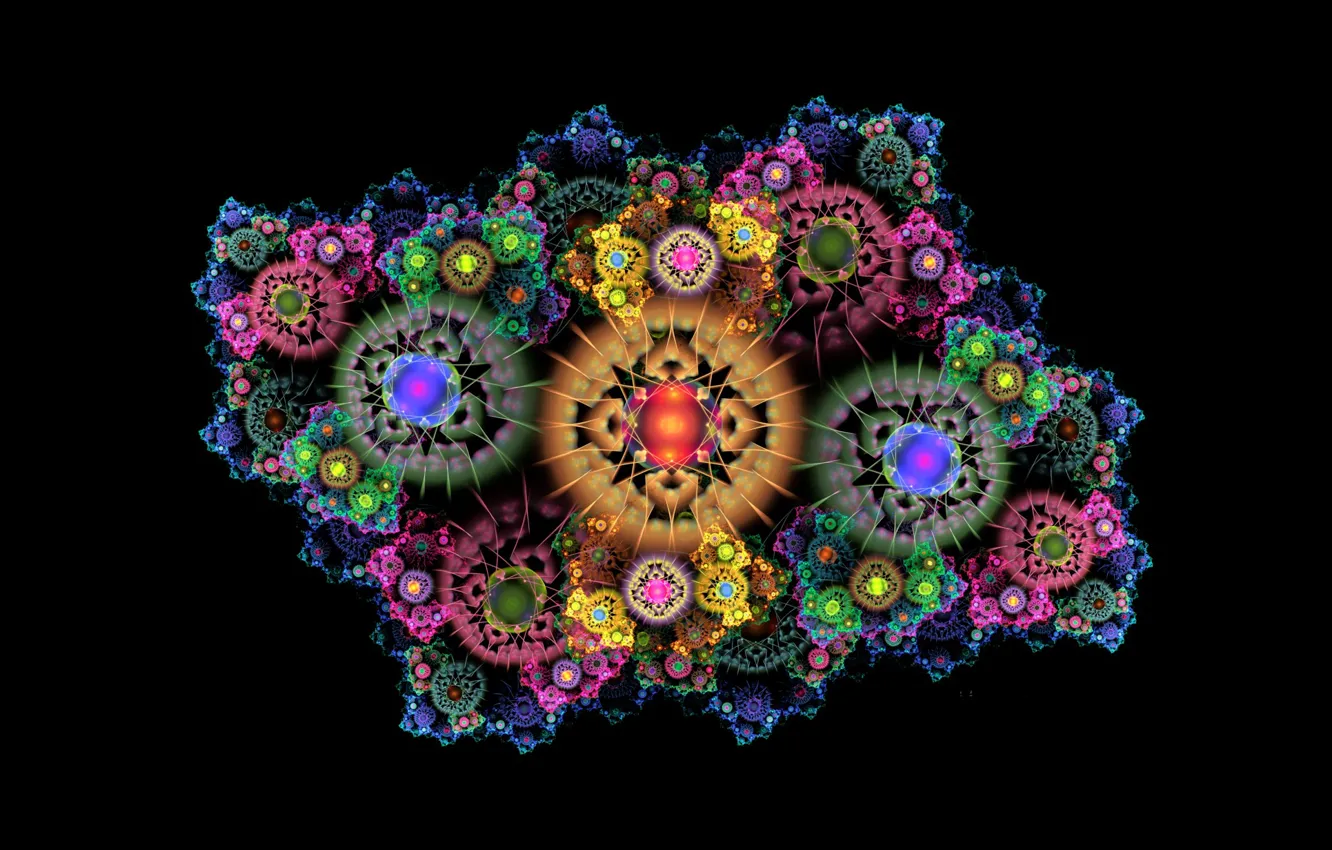 Photo wallpaper abstraction, background, fractal