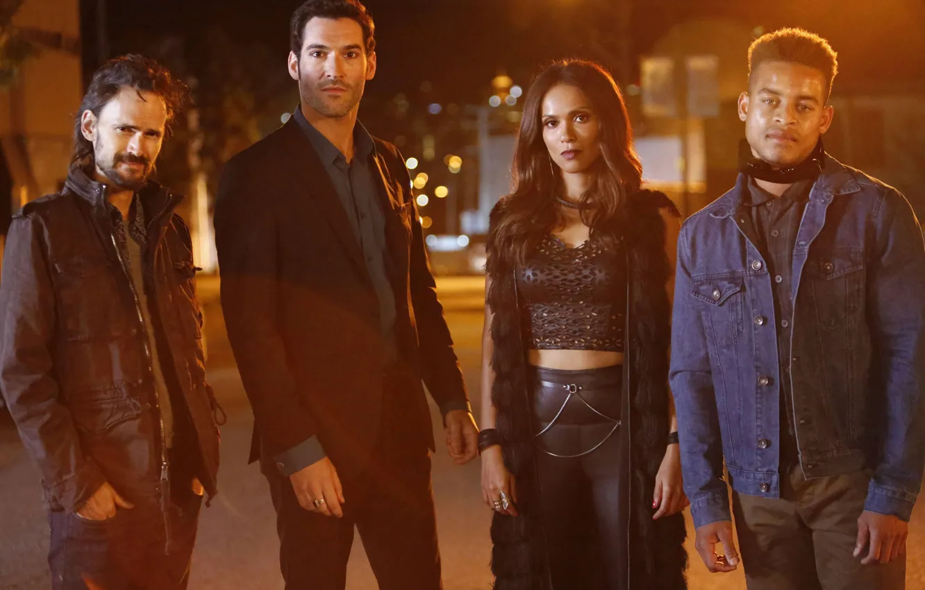 Photo wallpaper demon, girl, devil, man, angel, Angel fall, tv series, Lucifer