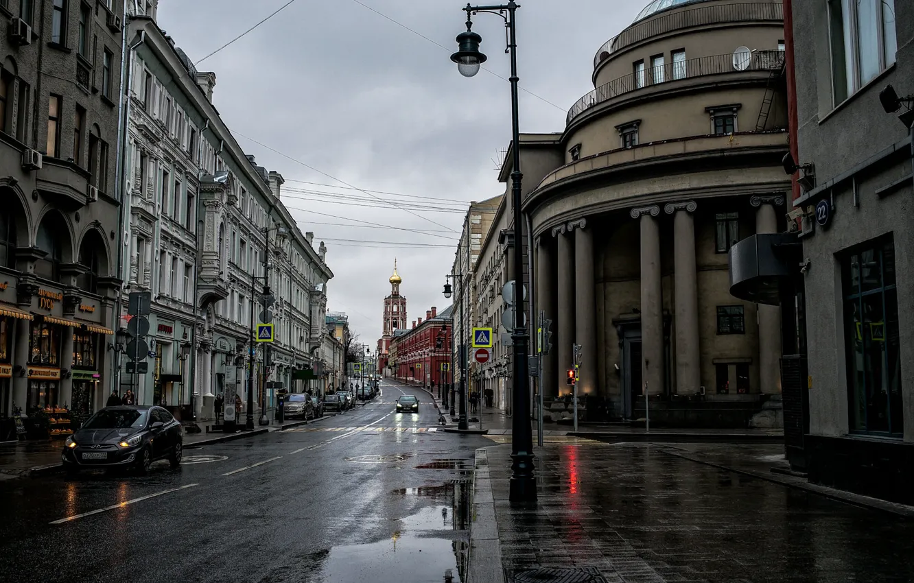 Photo wallpaper street, Moscow, Petrovka