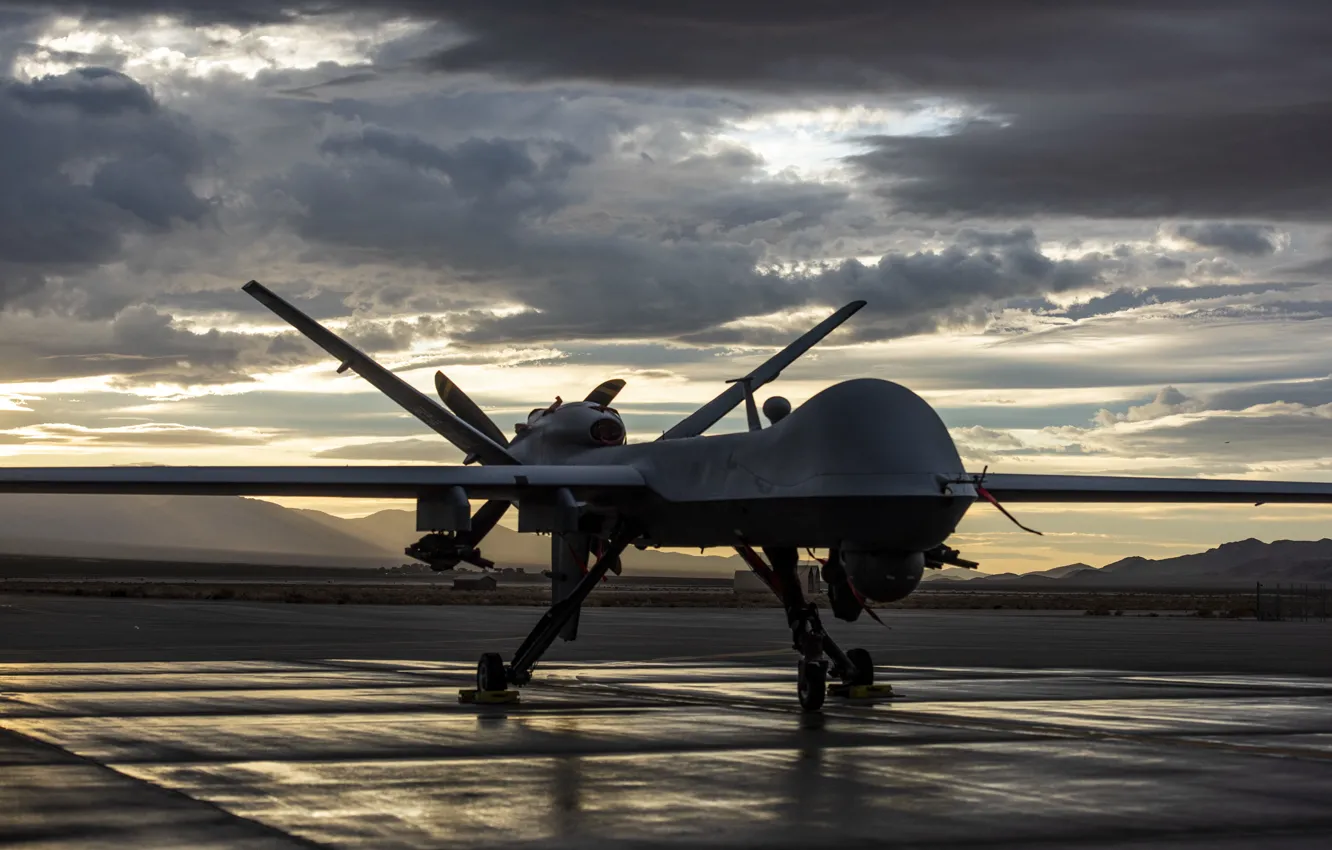 Photo wallpaper UNITED STATES AIR FORCE, MQ-9 Reaper, modular reconnaissance and strike UAV