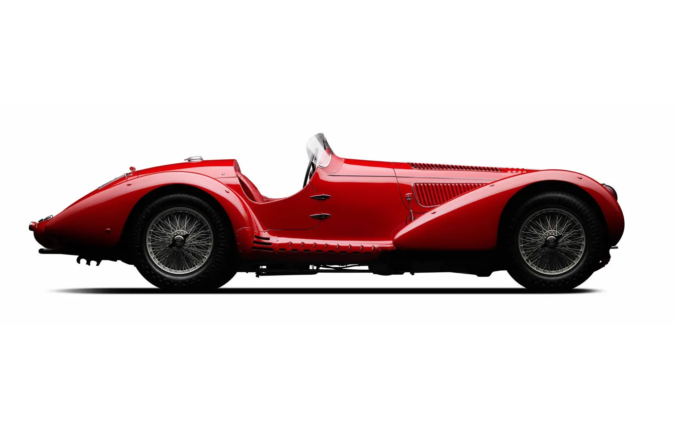 Photo wallpaper Red, Sports, Classic car, Alfa Romeo 8C 2900 Mille Miglia Spider 1938