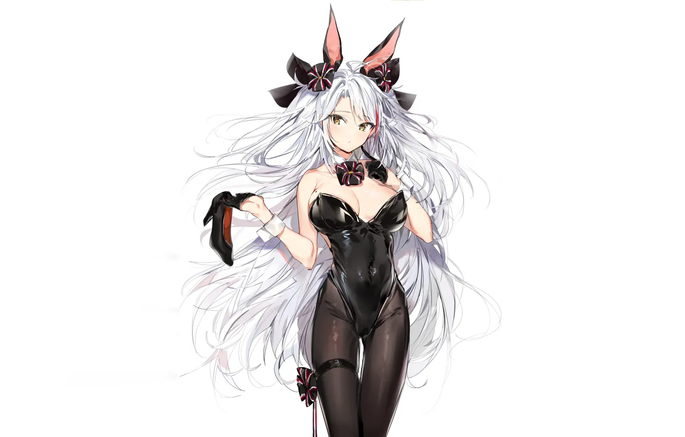 Photo wallpaper girl, sexy, cleavage, long hair, boobs, anime, beautiful, pretty