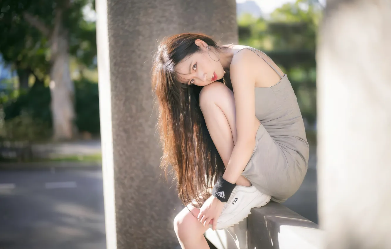 Photo wallpaper China, girl, sexy, girls, woman, model, asian, cute