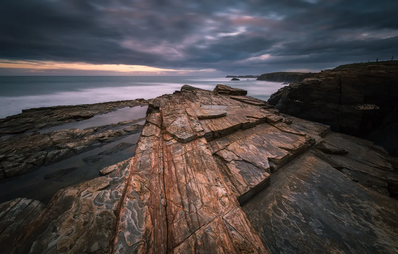 Photo wallpaper sea, rocks, shore