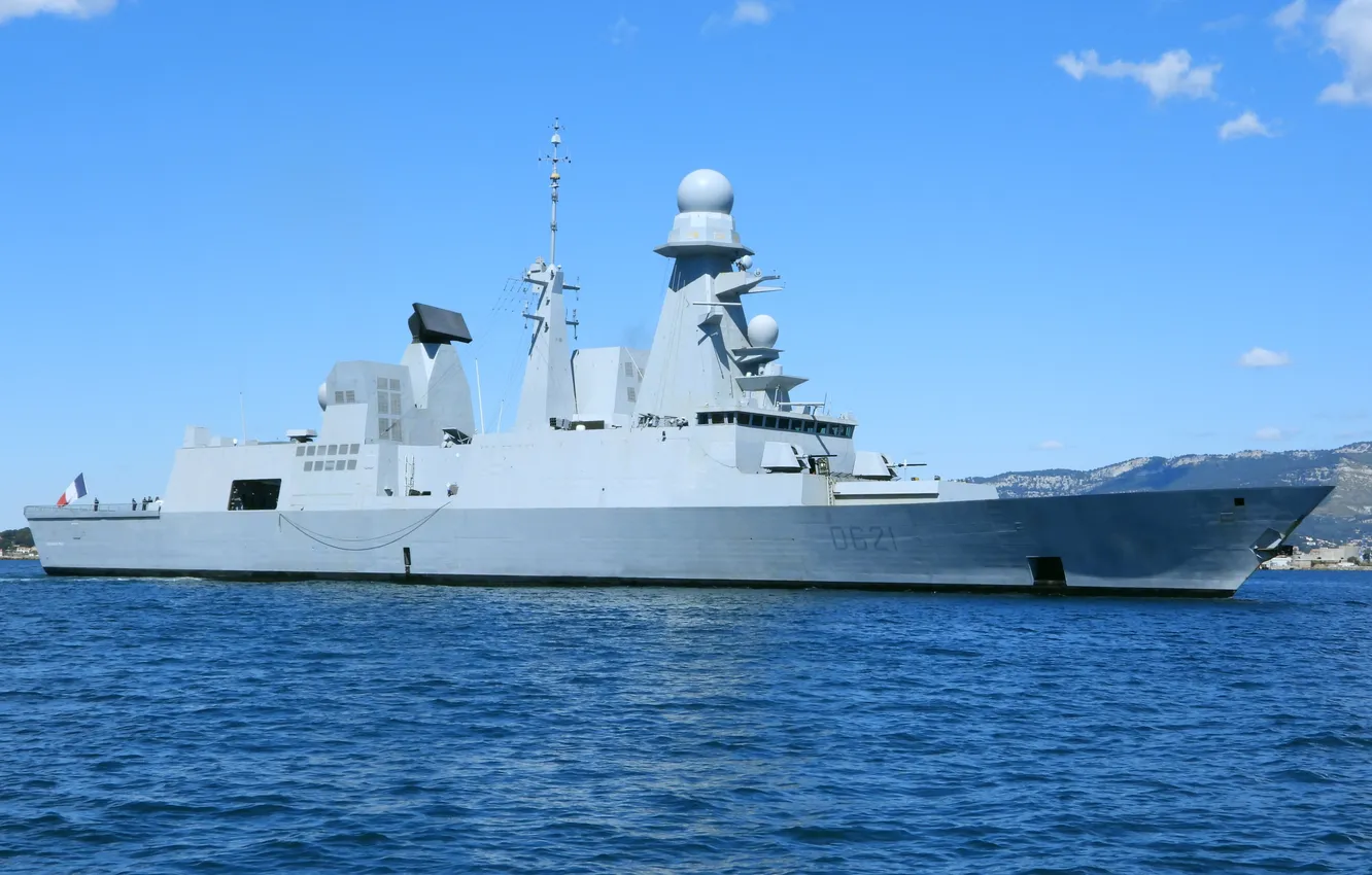 Photo wallpaper frigate, French Navy, Chevalier Paul
