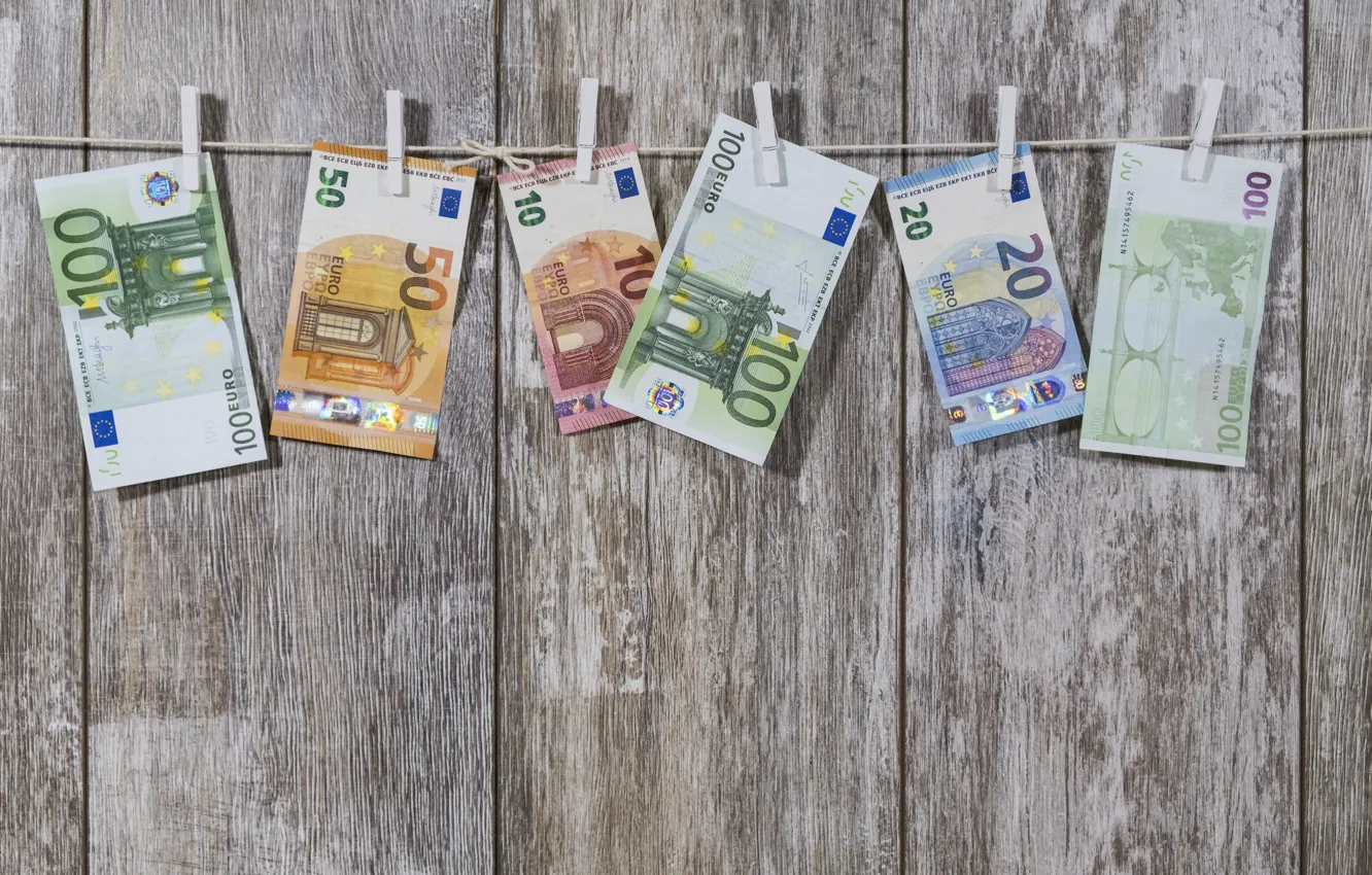 Photo wallpaper money, Euro, currency