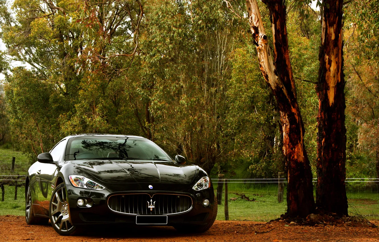 Photo wallpaper nature, Maserati, GranTurismo